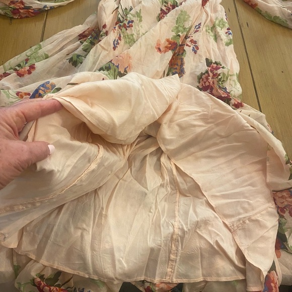 Free People Women Morning Glory Maxi Cotton Stretchy Flowing Long Sleeve New M-L - Picture 4 of 16